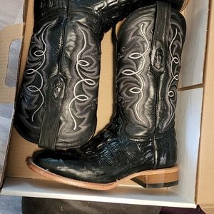 Anderson Bean Men's Imprint Boots - Like New - Size 8 Men's - black - Cayman prt